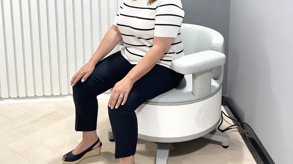 Tesla Chair treatment to strengthen pelvic floor muscles in Swansea