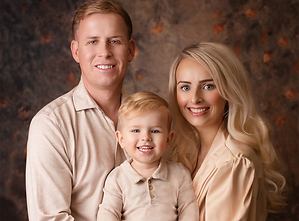 portrait of mother, father and son Vivid Photography By Emma Louise