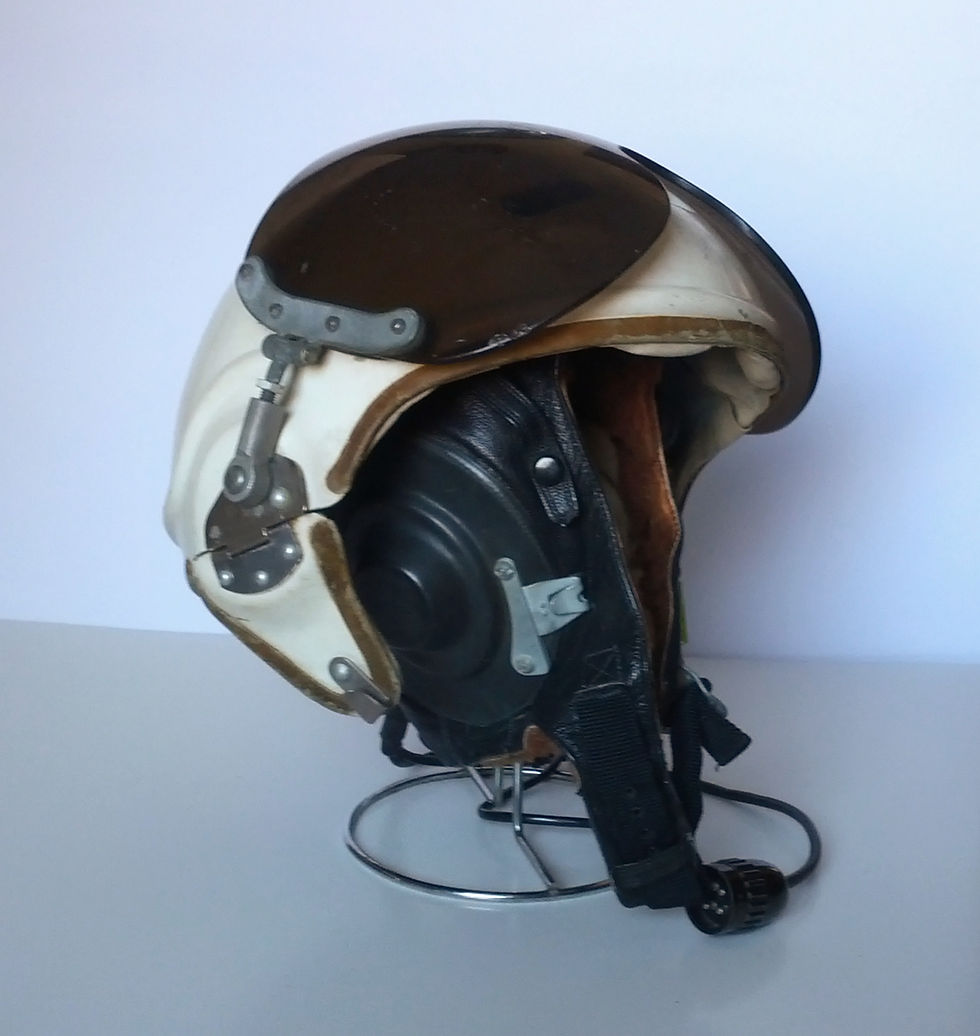 Thumbnail: Soviet Air Force Zsh-3M+leather Shz-82 Winter Helmet