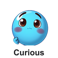 blue cartoon emoji display of feeling curious.png