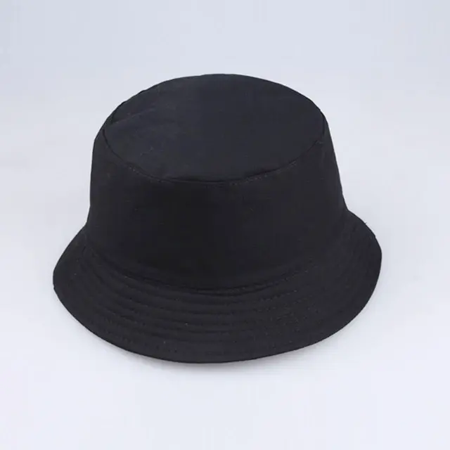 Thumbnail: Unisex Harajuku Bucket Hat Fisher Outdoor Black White Patchwork cap