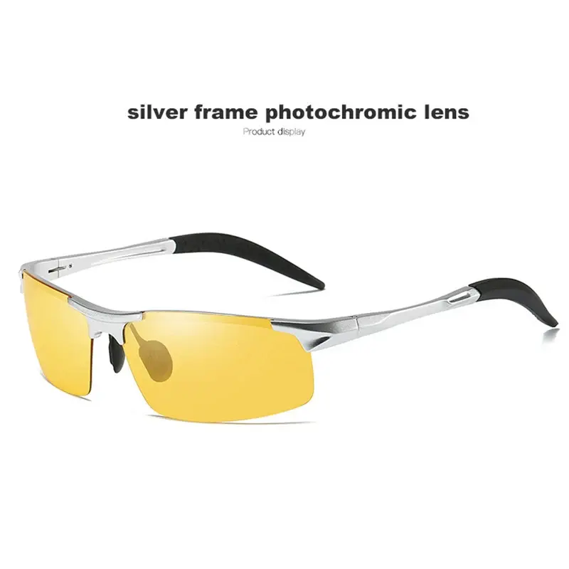Thumbnail: Aluminum Magnesium Photochromic Sunglasses Night Vision Driving Glasses