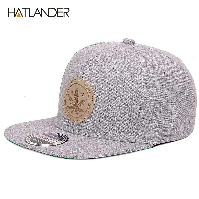 Thumbnail: [HATLANDER]Maple Solid Cotton Snapback Caps\