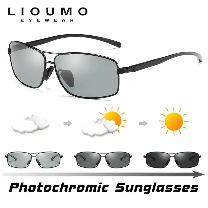 Thumbnail: LIOUMO Top Photochromic Sunglasses Polarized Chameleon Glasses