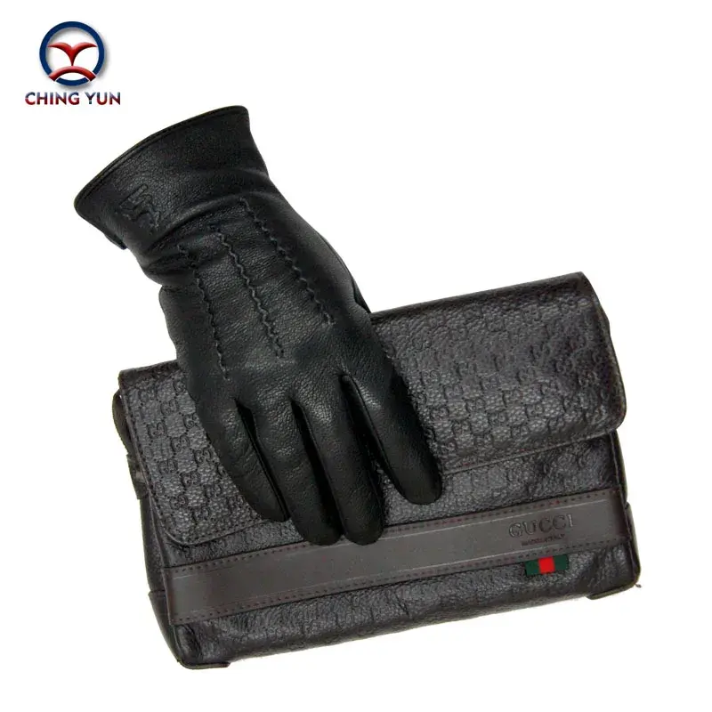 Thumbnail: 2024 Winter Men Deer Skin Leather Gloves