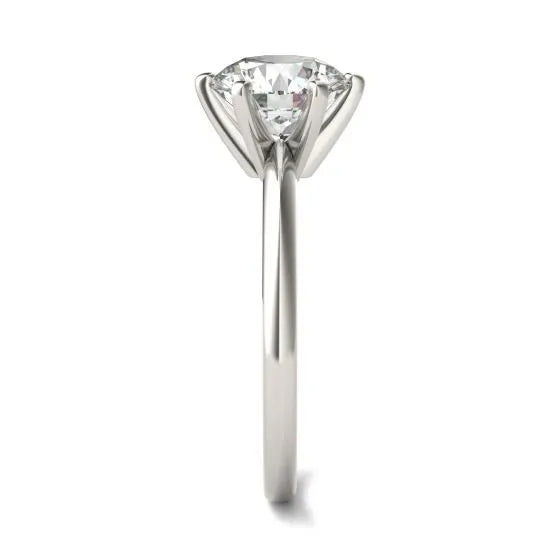 Thumbnail: 2ct round cut Lab Grown Diamond solitaire AGI Certified G Vs clarity ring