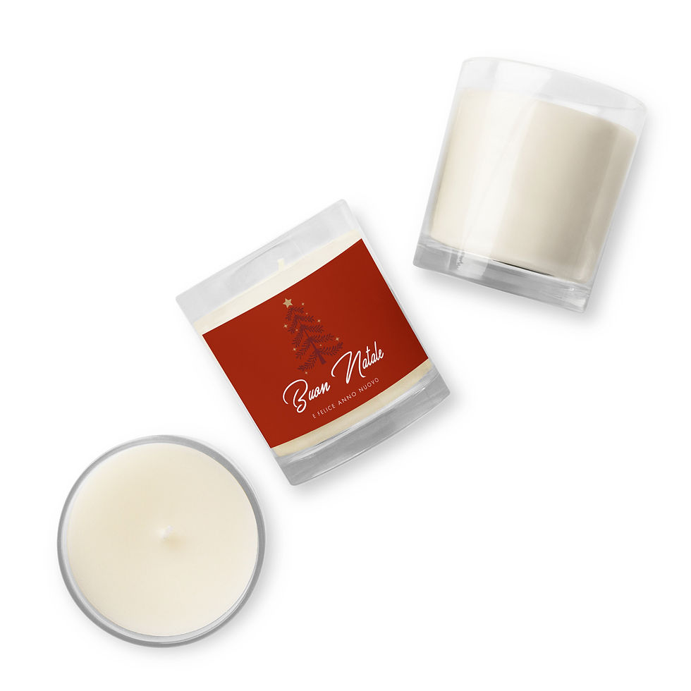 Thumbnail: Buon Natale Glass Jar Wax Candle