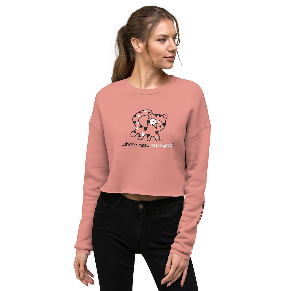 Thumbnail: "What's New Pussycat?" Crop Sweatshirt