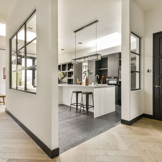 Construction experts in Denver working on interior home improvement project