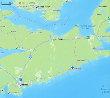 Our route (in red)