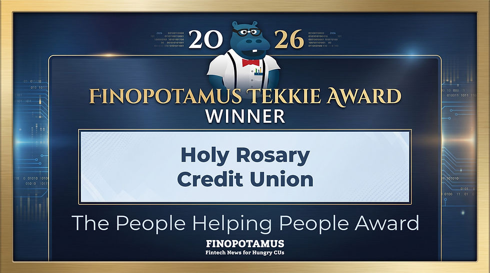 Holy Rosary Credit Union Shares First-Place Honors for the 2026 Tekkie Award for People Helping People
