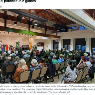 People's Forum, City Council, School Board Battles: is the HOA set ok?