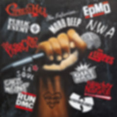 Hip Hop 4 Ever - R man I 50x50 cm