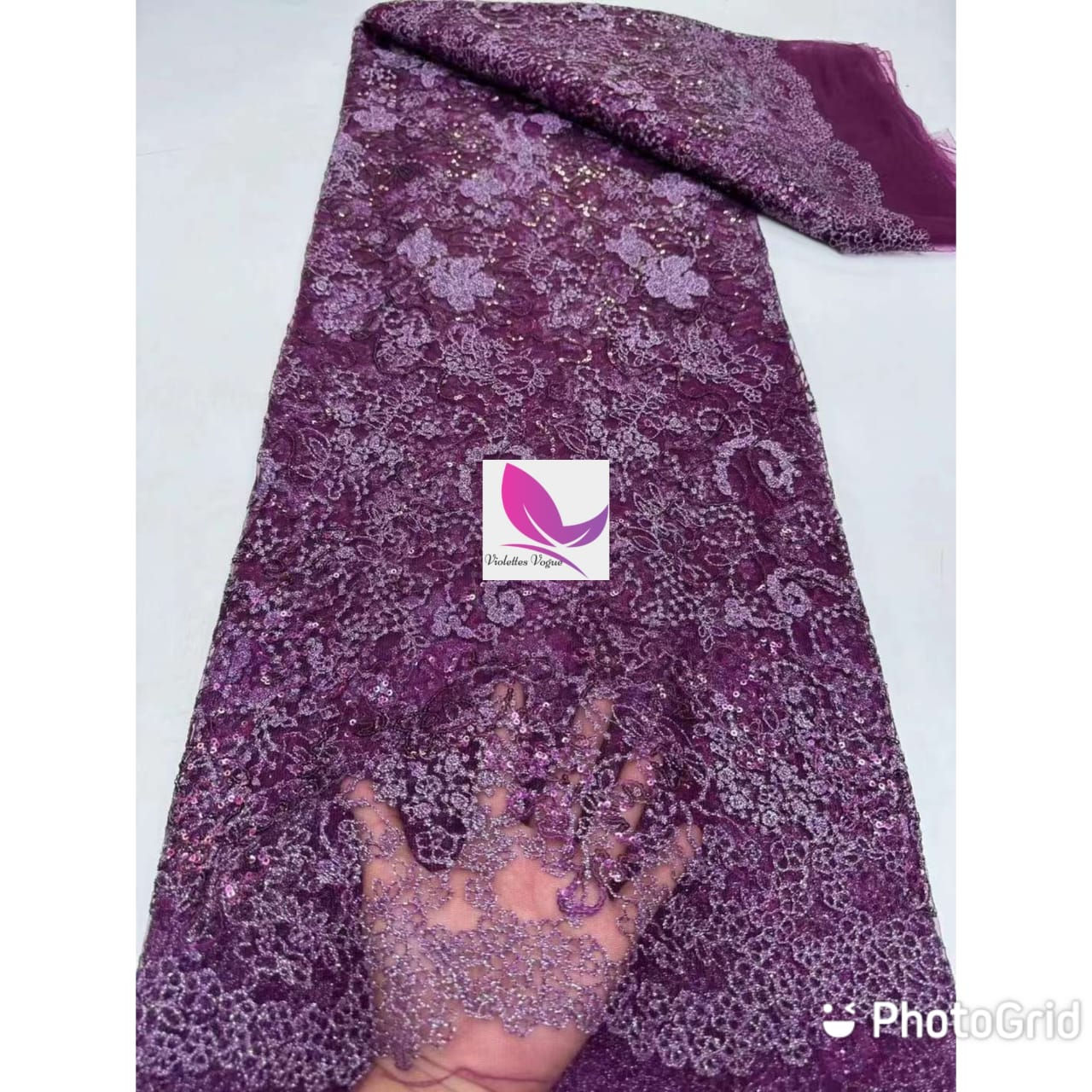 Rich Flower-patterned lace-price per yard