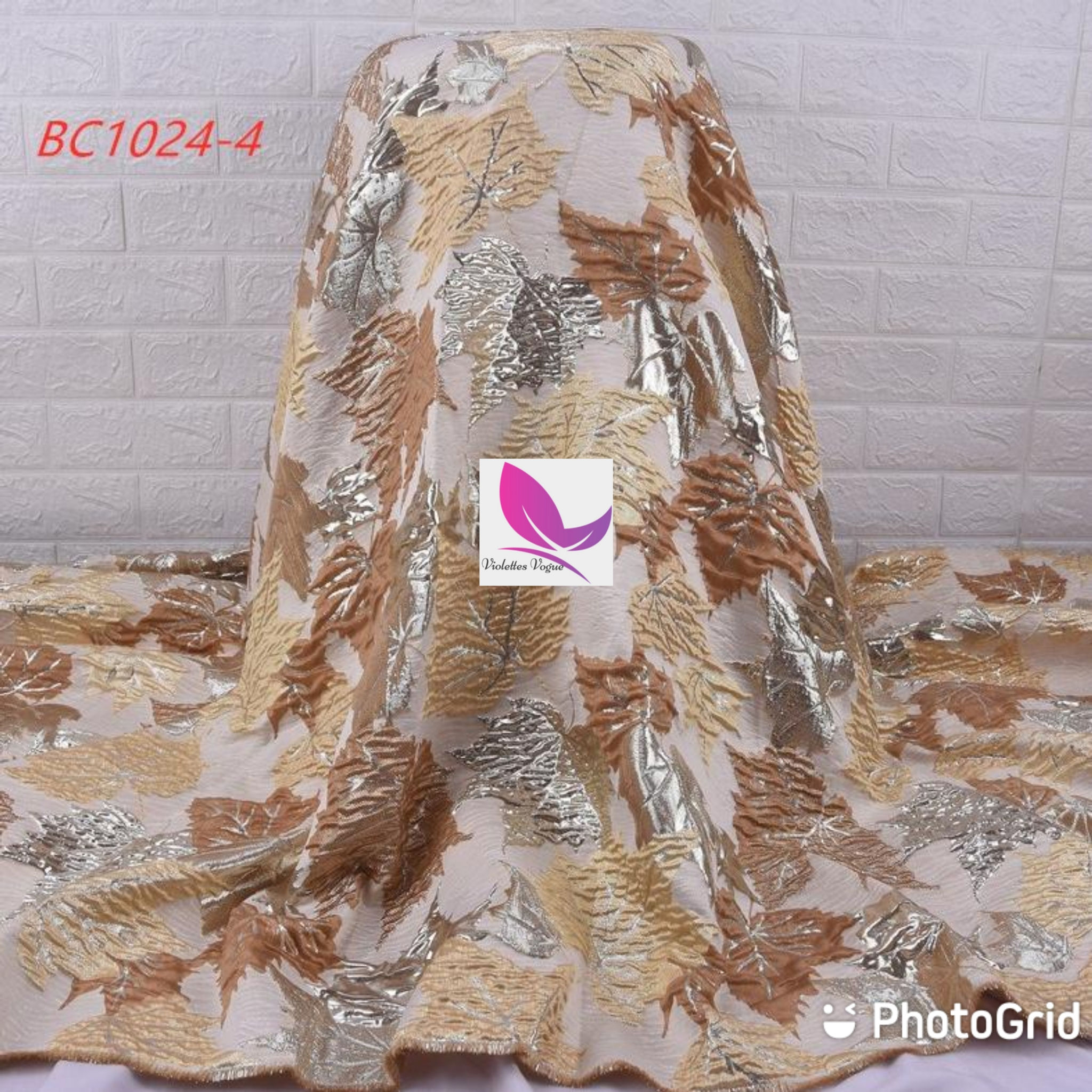   Autumn Leaf Brocade  - Price per yard 