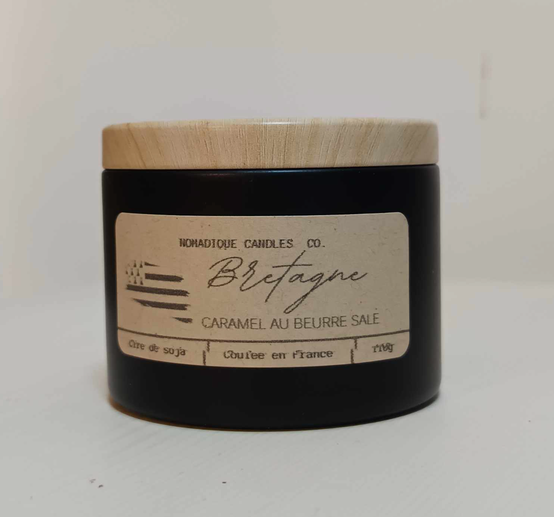 Bougie BRETAGNE- Senteur Caramel au beurre salé 110g