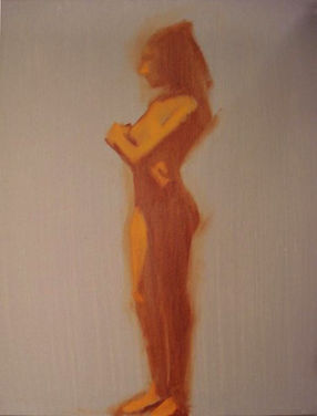 Indian Femme 16" x 20" Gesture Painting Original Oil Painted on Stretched Canvas Painted in Nelson Shanks Studio Incamminatti, Philadelphia, PA