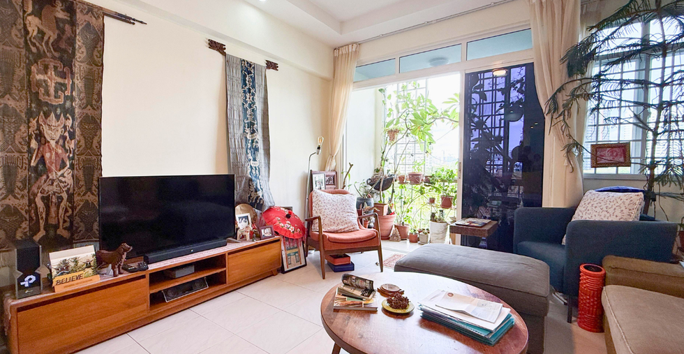The living room of the Singapore private property, Bishan Park Condo