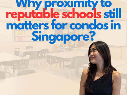 Vann Lim, Singapore realtor, smiling in classroom with bold text: Why proximity to reputable schools still matters for condos in Singapore?