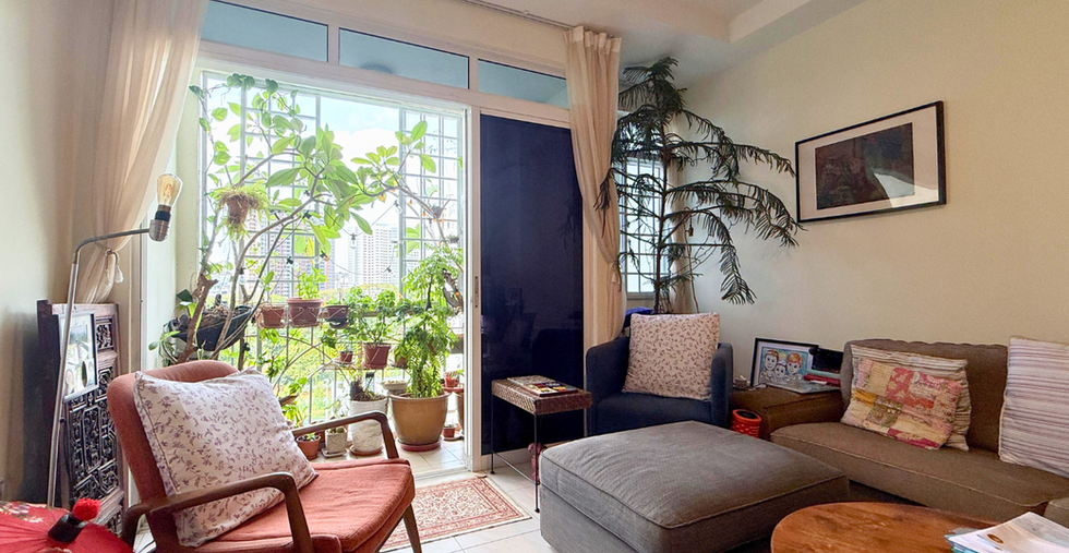 The living room of the Singapore private property, Bishan Park Condo