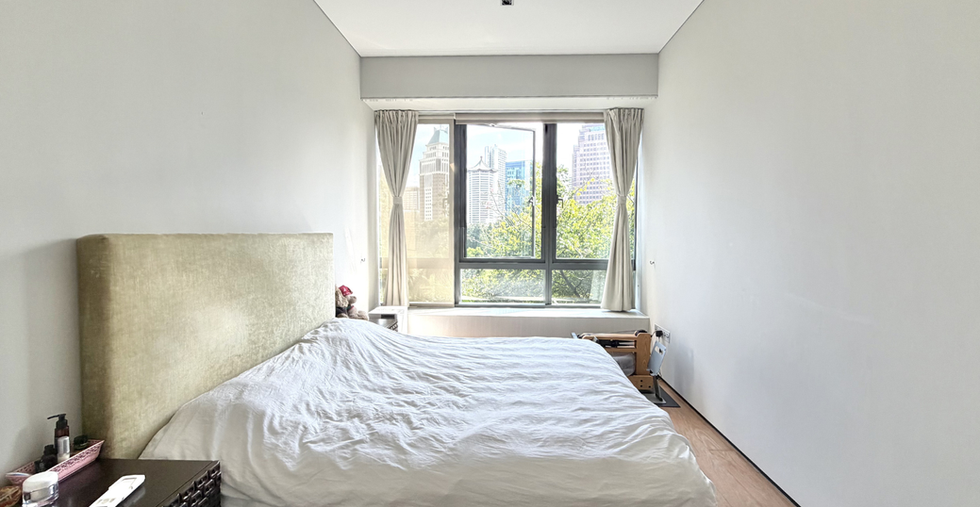 The master bedroom of the Singapore private property, OUE Twin Peaks