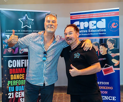 Alan Montanaro and David Hirst at Sports stars malta and Malta Drama Academy