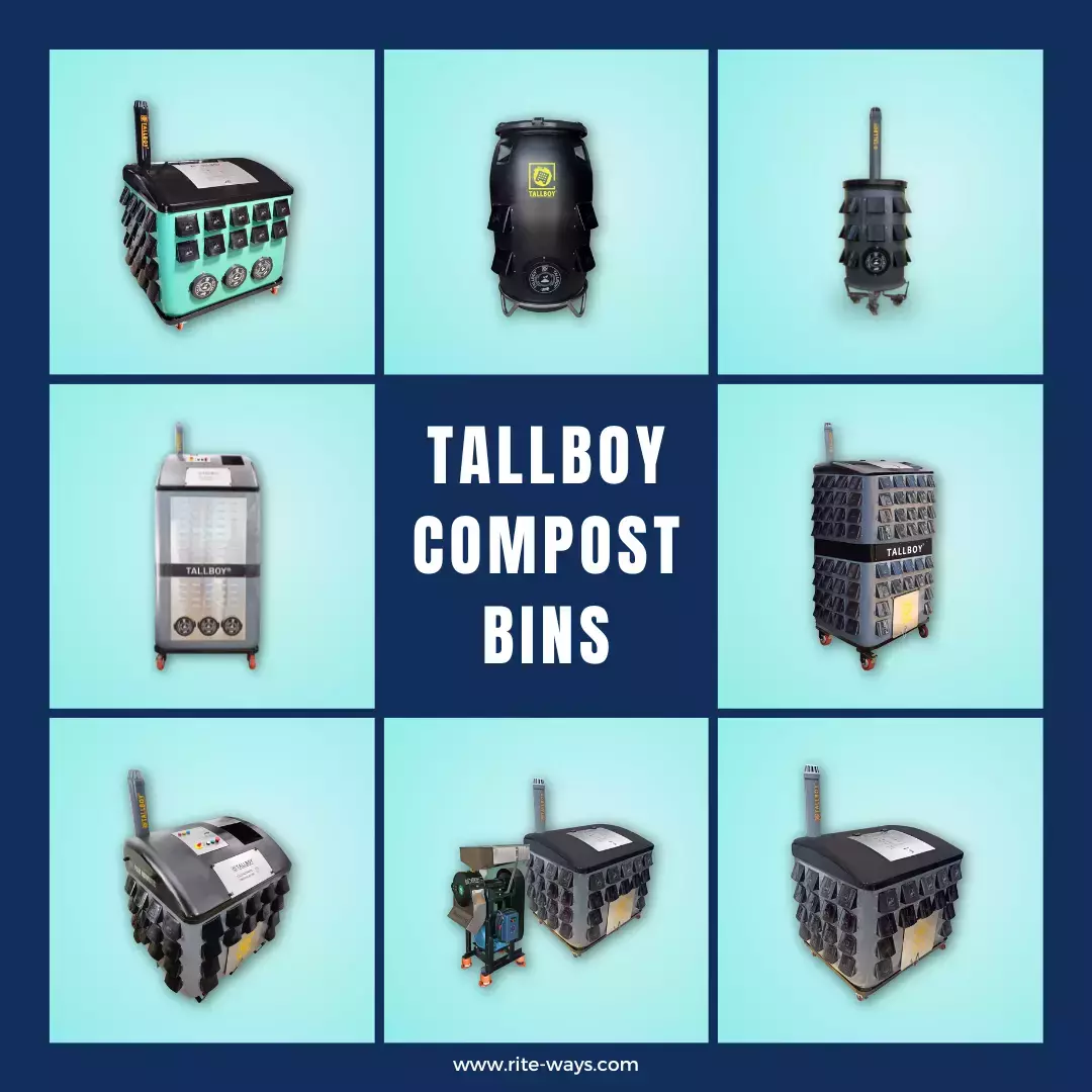 Compost bins for recycling food & kitchen waste into rich compost