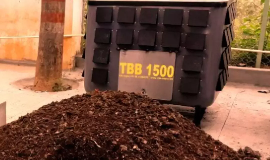 Compost output from TALLBOY composter