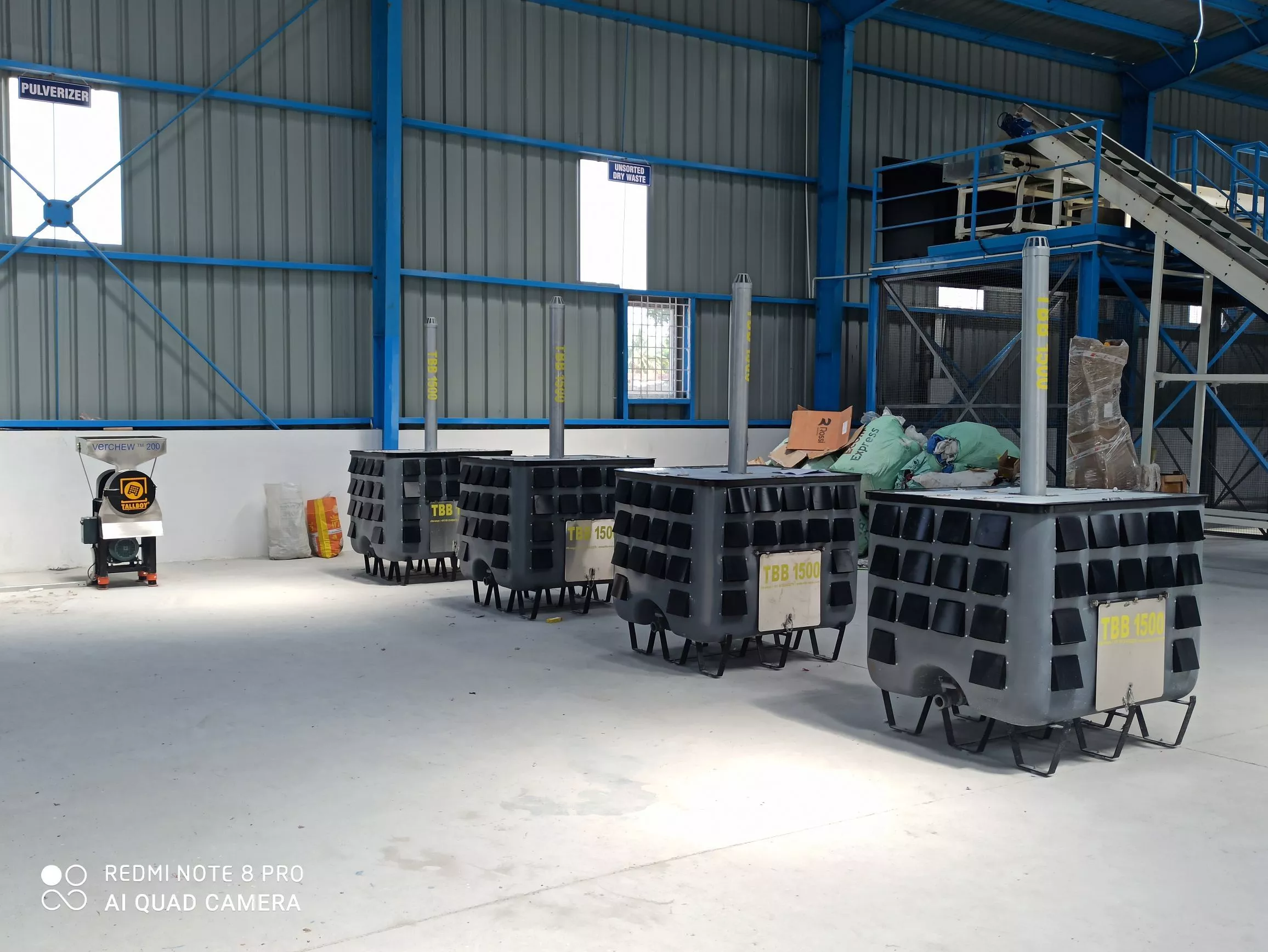 Bidadi Industries Association Solid Waste Resource Recovery Centre's TALLBOY OWC Machine