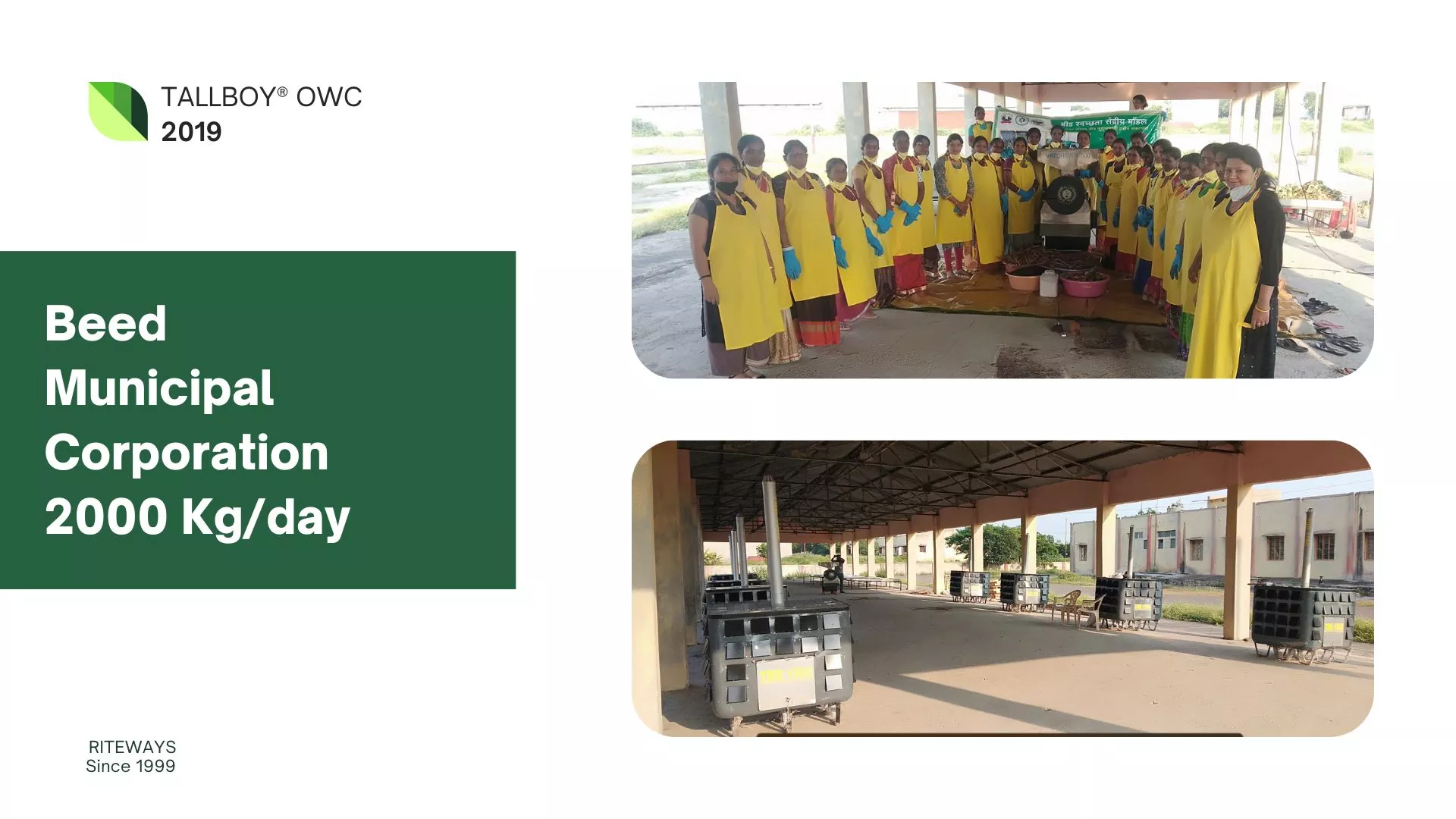 composting station at one of beed municipal corpoartion wards