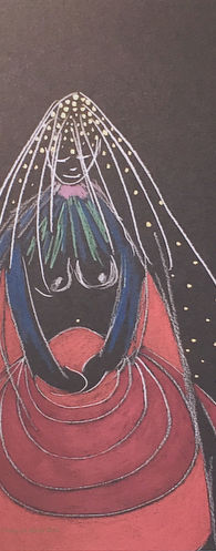 Divine Feminine Art, by LUISA LUA, painting, art prints, arte Portugal, female artist