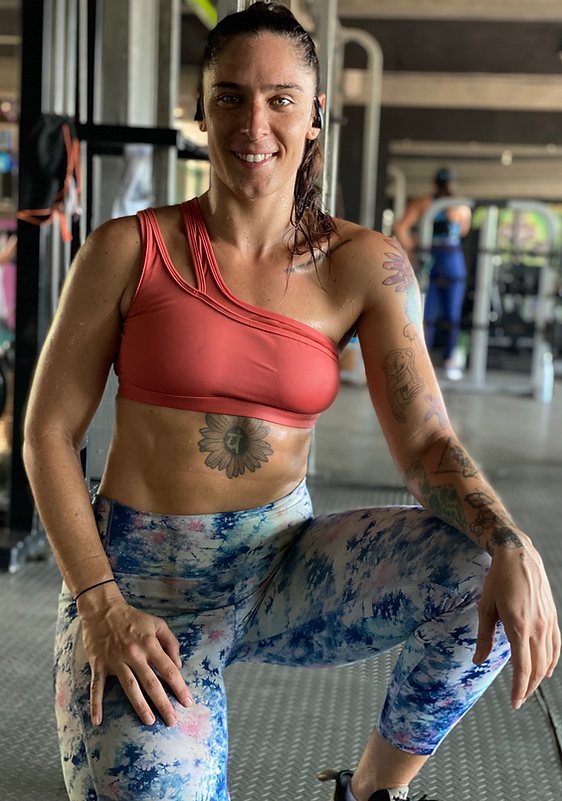 Claire in the gym