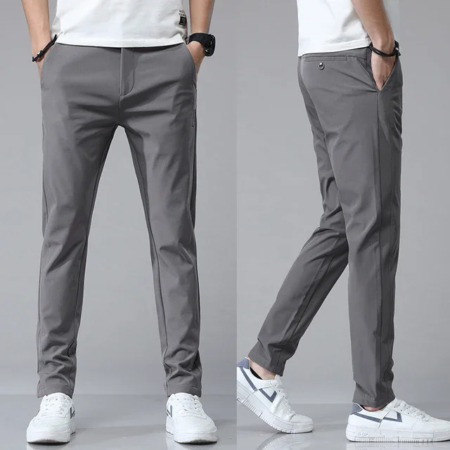 Miniatura: 2024 Spring Summer Ultra-thin Men's Stretch Slim Straight Casual Pants High Qual