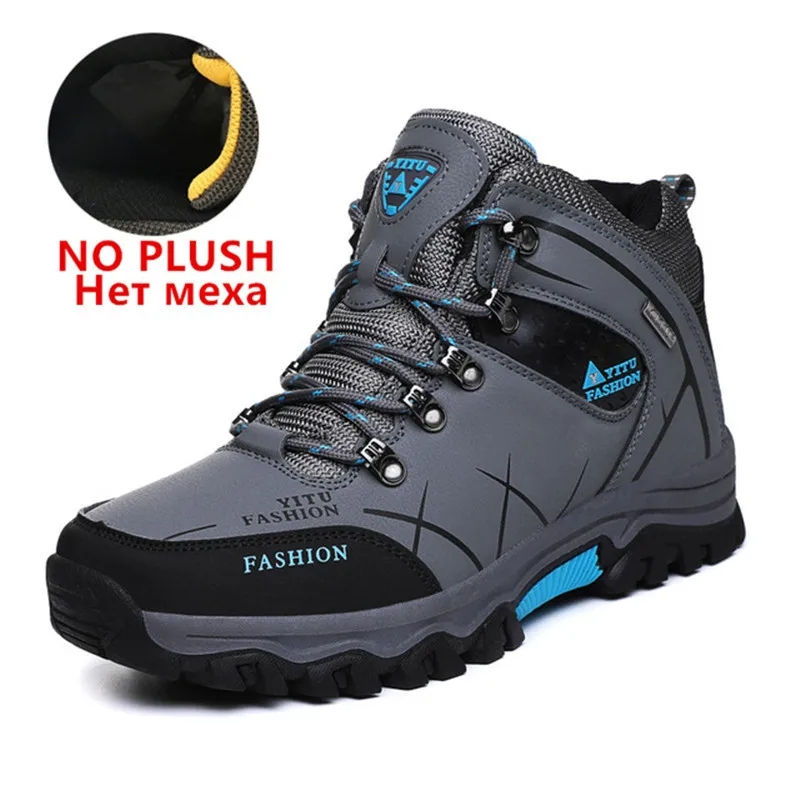 Miniatura: Brand Men Winter Snow Boots Waterproof Leather Sneakers Super  Warm Men's Boots 