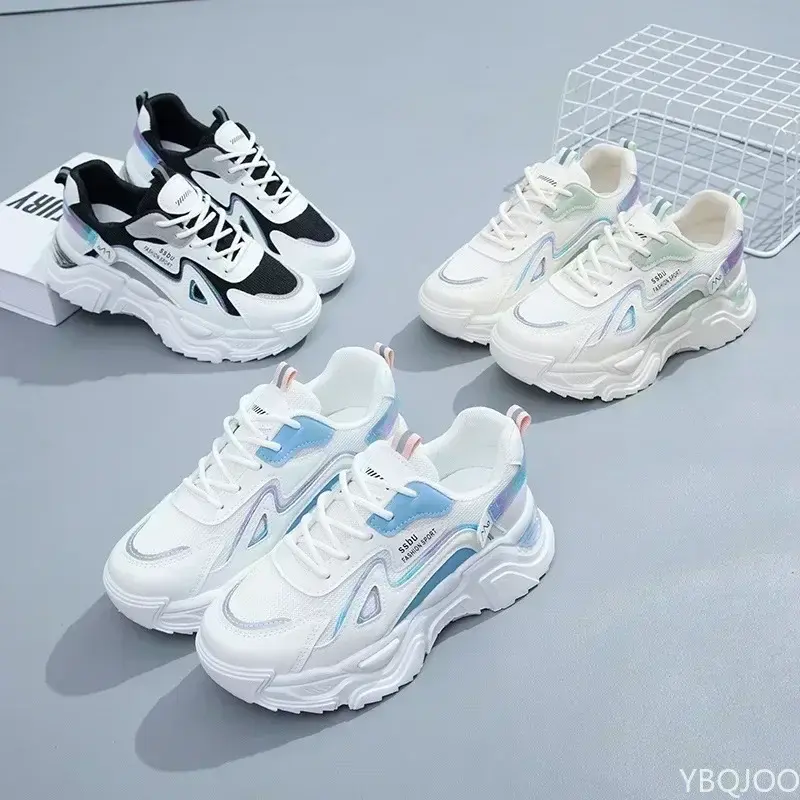 Miniatura: 2025 Sneakers Women Platform Flat Shoes Woman Shoes Green Casual Trainers Ladies