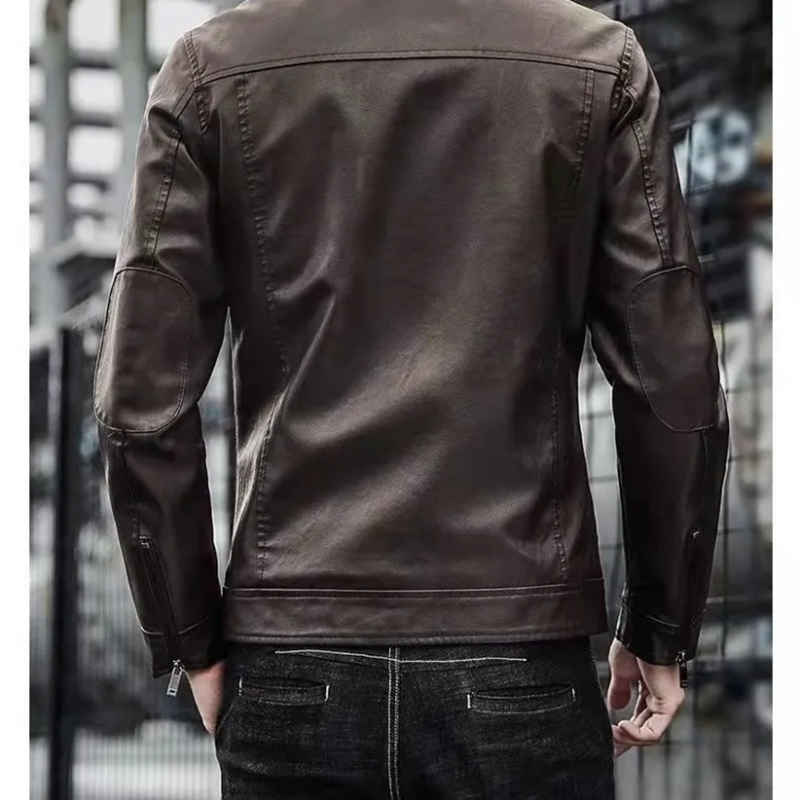 Miniatura: Men Leather Suit Jacket Men Slim Fit Short Coat Men Fashion Leather jacket Stree