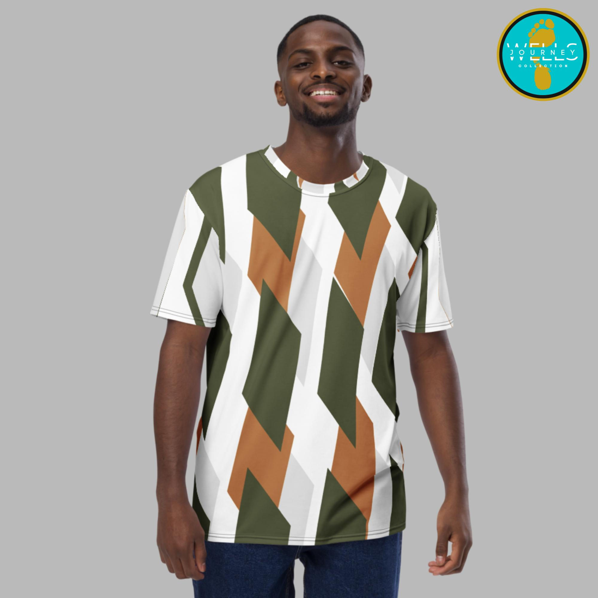 Polyester Jersey Men's T-shirt Shapes by Journey Wells