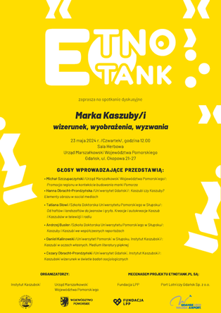 Spotkanie dyskusyjne "Marka Kaszuby/i wizerunek, wyobrażenia, wyzwania" - 23.05.2024 - Urząd Marszałkowski Województwa Pomorskiego