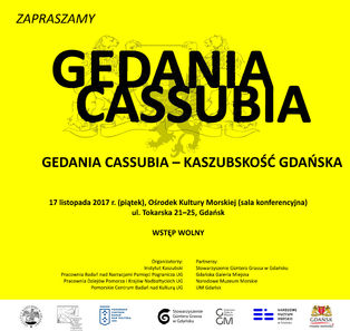 Konferencja "Gedania Cassubia - Kaszubskość Gdańska" - 17.11.2017 r.