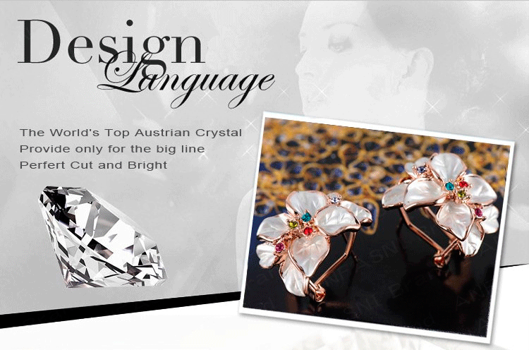 Thumbnail: Milan Fashion Design Flower Earrings