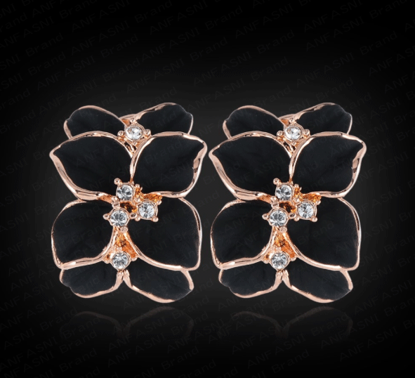 Thumbnail: Milan Fashion Design Flower Earrings