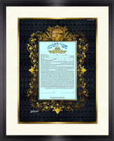 ketubah black and gold