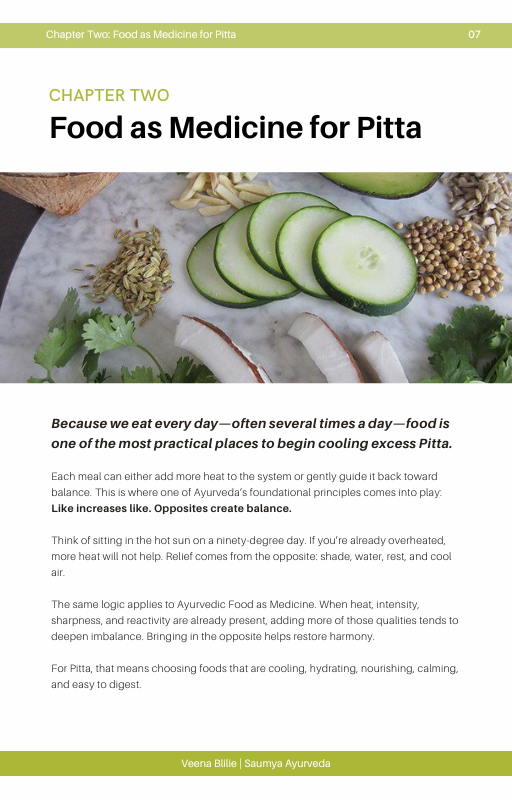 Thumbnail: The Pitta Cooling Cookbook & Ayurveda Nutrition Guide