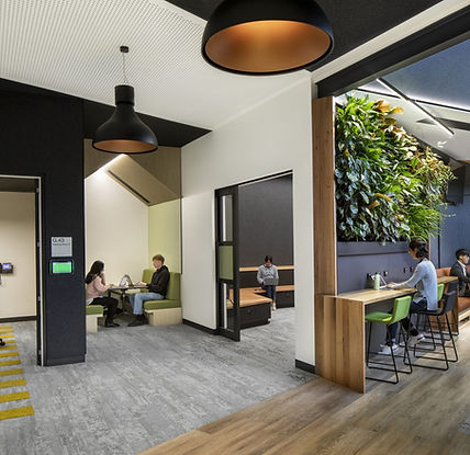 Green walls in education Green walls in Hospitality Vertical gardens for restaurants 