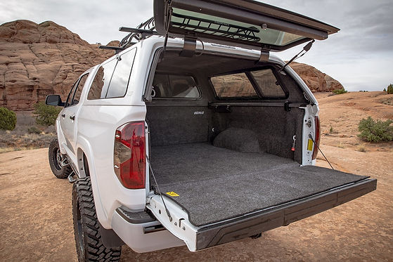 White truck with ARE lift gate
