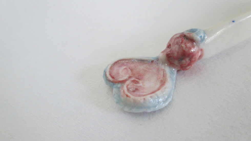 Thumbnail: Pink Heart Spoon by Leah Hinks