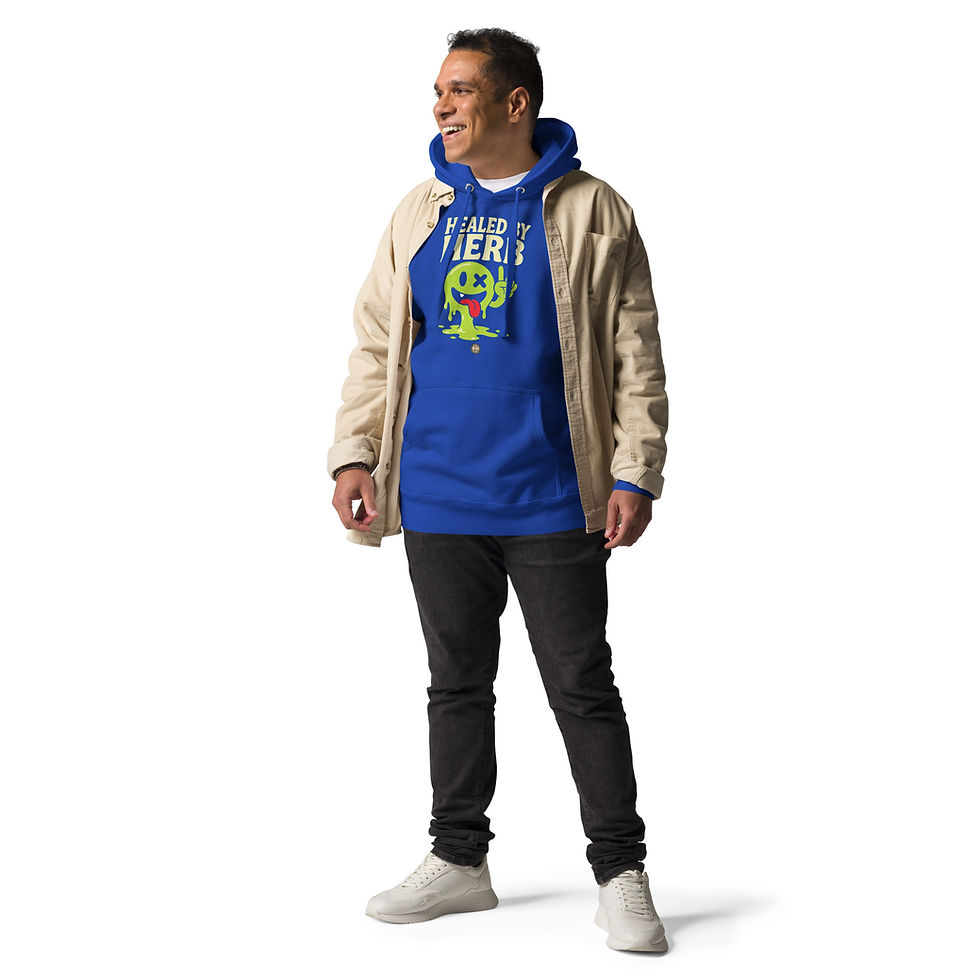 Thumbnail: Healed By Herbs Unisex Hoodie