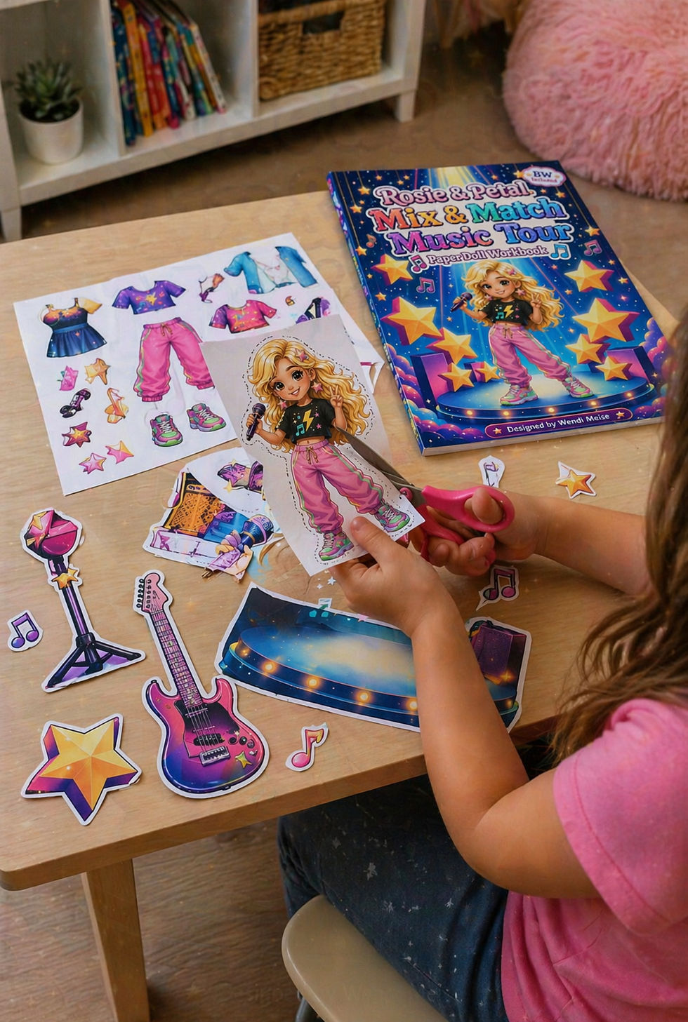 little girl cutting