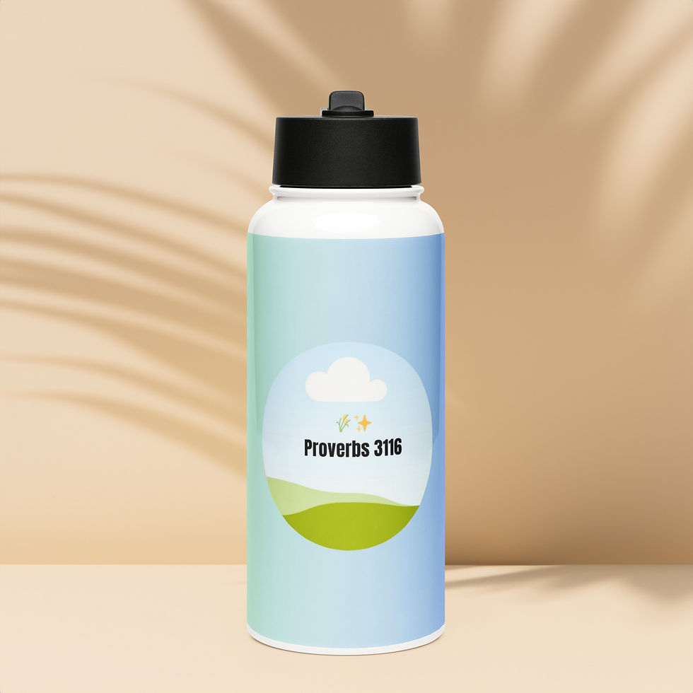 Thumbnail: Stainless steel water bottle with a straw lid
