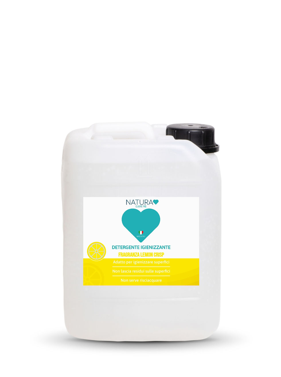 NATURA tanica da 5 litri, igienizzante -Fragranza :Lemon Crisp